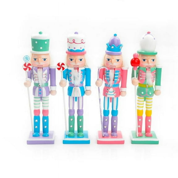 WEAVILUX Charming Pink Nutcracker Figure for Xmas and Holiday Decorations