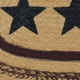 thumbnail image 2 of VHC Brands Potomac Jute Placemat Stencil Stars Burgundy Oval Textured Set of 6 12x18, 2 of 7