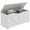 White, variant on HOMCOM Storage Chest for Living Room, Storage Bench, 39.4"W, Black