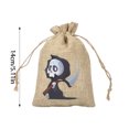 thumbnail image 2 of Halloween Glow In The Dark Drawstring Bag Linen Storage Pouch For Candy Jewelry Perfume Trick Or Party, 2 of 6