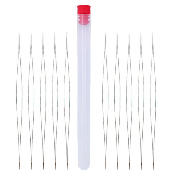 LOLIPPYY 1 De Agujas Para Enhebrar Y Bordar Con Caja Transparente Agujas Duraderas Para Manualidades Y