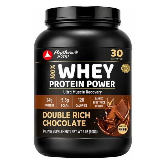 Ultra-Pure 100% Whey Protein Powder – Double Rich Chocolate | Lean Muscle Nutrition (2 lb)