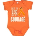 thumbnail image 3 of Inktastic Lost my Leg Not my Courage Limb Loss Awareness Orange Ribbon Boys or Girls Baby Bodysuit, 3 of 5