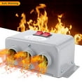 thumbnail image 2 of Desempañador de parabrisas de 12 V y 800 W, desempañador eléctrico de 3 orificios para vehículos, calentador de bajo ruido, calefacción rápida 2 en 1, 2 of 5