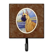 Carolines Treasures 7101SH4 Fawn Great Dane at the beach Leash or Key Holder 7Hx4.25W multicolor