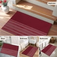 thumbnail image 5 of Red Striped Entryway Rug 2'x3'&nbsp; Non Slip Front Door Mats, Vintage Stripes Ombre Entrance Rugs Indoor Outdoor Carpet, Washable Floor Mats Small Area Rug for Bedroom Kitchen, 5 of 8