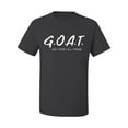 thumbnail image 2 of Wild Bobby, Goat God Over All Things Inspirational/Christian Men Graphic Tee, Charcoal, 3X-Large, 2 of 6