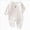 A14-Newborn Sleep & Play One-Piece Bodysuit-Khaki, variant on 6-9 Months Preemie Baby Girl Romper Long Sleeve Jumpsuit With White Ruffle Floral Bow Infant Clothes Sleep & Play One-Piece Bodysuit