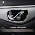 thumbnail image 2 of A-Premium Front or Rear Left Driver Side Interior Door Handle Lever Compatible with Jeep KK Series Liberty 2008 2009 2010 2011 2012, Satin Chrome, Replace# 68089205AA, 2 of 8