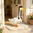 thumbnail image 5 of AuroraX Goose Clothes for Porch Goose Goose Outfit for Cement Goose 19 inch 17 inch with Wig Funny Hairpiece Outdoor Yard Porch Goose Accessories Brown, 5 of 6