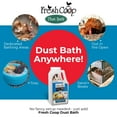 thumbnail image 4 of Progressive Planet Fresh Coop Dust Bath, 6lb Jug - Food-Grade Diatomaceous Earth & Calcium Montmorillonite Clay - Supports Healthy Feathers, Reduces Boredom & Encourages Natural Dust Bathing, 4 of 6
