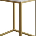 thumbnail image 2 of Mainstays End Table, White Top with Gold Frame, 2 of 5