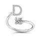 thumbnail image 3 of Anillos iniciales con incrustaciones de cristal ajustables, anillo con letra inicial para anillo con letra inicial, anillos de aleación de plata con alfabeto de primera línea, 3 of 9