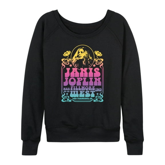 Janis Joplin - Fillmore West - Women's Lightweight French Terry Long Sleeve Shirt