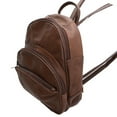 thumbnail image 4 of Silver Fever Genuine Leather Round Top Backpack Purse Organizer Bag, 4 of 7
