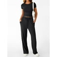 thumbnail image 2 of Conjunto coordinado Trendy Queen de 2 piezas con pantalón de pierna ancha, 2 of 5