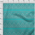 thumbnail image 2 of oneOone Tissu en Coton Cambric à Rayures/feuilles & Imprimé Floral BTY 56 Pouces de Large, 2 of 4