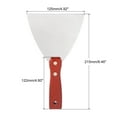 thumbnail image 2 of Unique Bargains 5' Stainless Steel Putty Knife Wooden Handle for Drywall, 2 of 7