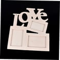thumbnail image 3 of HEALEEP 2pcs Wooden Picture Frame Love Shape Multi Wood Photo Display for Wall Decoration Friends Family, 3 of 8