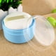 thumbnail image 4 of 2 cajas de borlas de talco para bebés, útiles estuches para guardar borlas de talco, ideales para el cuidado de la piel de bebés recién nacidos (azul), 4 of 5