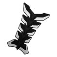 thumbnail image 3 of 3D Rubber Motorcycle Gas Fuel Tank Protector Pad Gas Tank Stickers Decals Universal White, 3 of 7