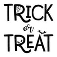 thumbnail image 4 of Trick or Treat (print) square Vinyl Lettering Wall Decal Halloween Decals and Stickers Wall Decor Craft - Size: 20"H x 20"L - Color: Black, 4 of 6