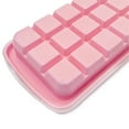 thumbnail image 6 of Silicone Ice Cube Trays, 24 Cubes Soft Ice Tray with PP Removable Lid, Easy Release Square Ice Cube Maker for Freezer , , Juice (Multicolor), 6 of 9