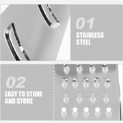 Luxshiny Triangular Stainless Steel Cheese Grater Box for Versatile Kitchen Use