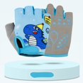 thumbnail image 4 of Guantes de ciclismo para niños, transpirables, antideslizantes, para deportes al aire libre, resistentes al viento, medio dedo, novedad de 2024, 4 of 5
