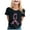 Black, variant on Womens T Shirts Short Sleeve Breast Cancer Awareness Month Print International Top Blouse Brick Red L