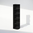 thumbnail image 3 of Furinno Reed 5-Tier Space Saving Corner Storage Display Shelf Blackwood, 3 of 5