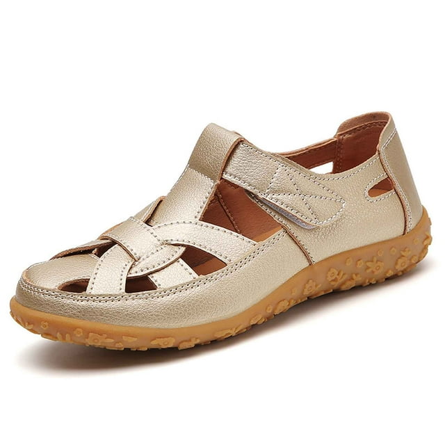 Sandales Confortables pour Femmes pour Loisirs Quotidiens et Vacances en Plein Air avec Design à Bout Fermé, Sangle Réglable et Style Respirant pour l'Été, Sandales à Lacets pour Femmes, Taille 5, Chaussures pour Femmes