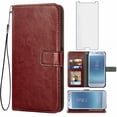 thumbnail image 1 of Mobile Phone Cover for Samsung J7-Pro, Cover Premium Pu Leather Tpu Flip Cover Magnetic Closure Card Compartment Stand Function Wallet with Lanyard Protective Cover, 1 of 7