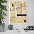 thumbnail image 2 of 91st Birthday Party Decor Poster 91 Years Ago Back In 1933, 2 of 5
