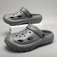 thumbnail image 5 of Men Slipper Slides Sandals Casual Soft Fashion Closed Toe Slide Slippers For Summer Indoor Outdoor Comfortable Beach Sandals Grey CN:43/US:9, 5 of 8