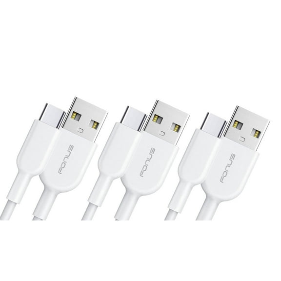 3ft, 6ft and 10ft Long USB-C Cable for Nokia C300, G100, C110, G310 5G Phones - Fast Charge TYPE-C Cord Power Wire Sync High Speed D1G for Nokia C300, G100, C110, G310 5G Models