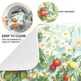thumbnail image 2 of Yayeee Dish Drying Mat for Kitchen Counter 16"x18" Microfiber Absorbent Pad, Green Floral Tomatoes, 2 of 7