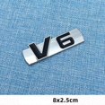 thumbnail image 1 of Car Styling Metal V6 Engine Logo Emblem Trunk Sport Turbo Auto Badge 3D Sticker Decal Accessories, 1 of 1