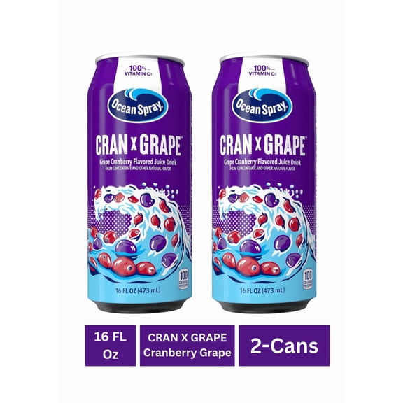Ocean Spray® Cran x Grape, 16oz,  (2-Cans)