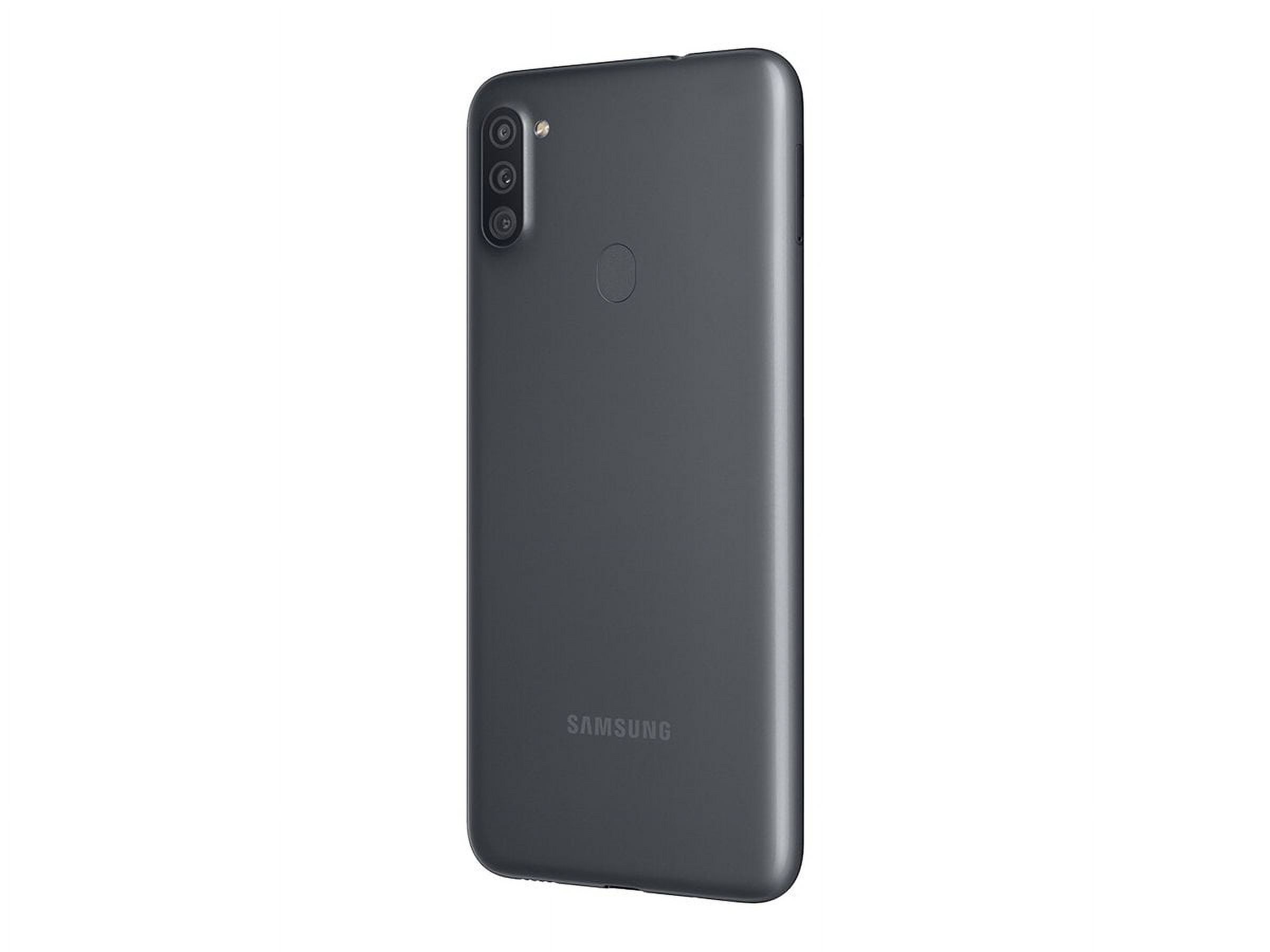 Samsung Galaxy A11 - Smartphone - 4G LTE - 32 GB - microSD slot - 6.4" - 1560 x 720 pixels - PLS TFT - RAM 2 GB (8 MP front camera) - 3x rear cameras - Android - Boost - black - image 4 of 6