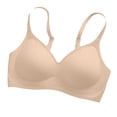 thumbnail image 3 of Gkeoshab Sports Bras for Women Women Push-Up Anti-Sag Seamless Wireless Bra with Soft Lift and Support Khaki XL, 3 of 7