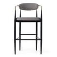thumbnail image 7 of Modrest Buchtel - Mid-Century Modern Medium Grey + Gold Arm + Black Bar Chair, 7 of 7