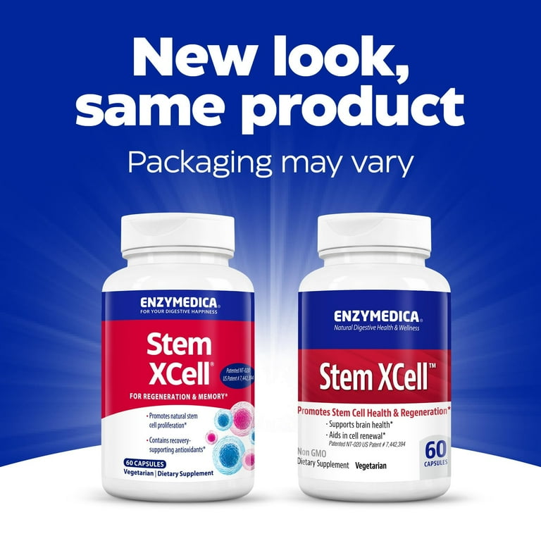 Enzymedica Stem XCell Formula, 60 Capsules for Supplement