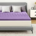 thumbnail image 4 of 2 inch Twin Mattress Topper, 7-Zone Egg Crate Memory Foam Topper Pad, Purple(Twin Size), 4 of 5