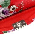 thumbnail image 1 of Leather Jewelry Makeup Lipstick Holder Case with Mirror Red, 1 of 2
