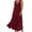 Wine, variant on Kvture Women's Summer Linen Button Up Sundress V Neck Sleeveless Casual Midi Dress with Pockets Beach Vacation Flowy Dress Gray