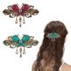 thumbnail image 1 of FAFAHOUSE 2 PACK Vintage Styling Butterfly Barrettes Hair Clips Brass Rhinestone Jewelry Bridal Hairpin Bridesmaid for Women, 1 of 3
