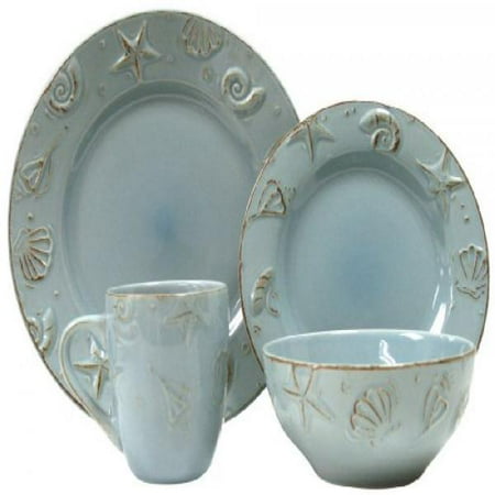 Thomson Pottery 16-pc. Cape Cod Set AQUA BLUE - Walmart.com Thomson Pottery 16-pc. Cape Cod Set AQUA BLUE - Walmart.com
