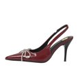 thumbnail image 2 of Aobny Stiletto Women's Shoes Closed Toe Heels Heels High Heels Pumps Shoes Shoe Red Pointy Toe Ankle Strap Soft Toe Womens Summer Shoes,Size 39, 2 of 9