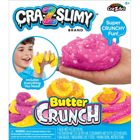 Cra-Z-Art Cra-Z-Slimy Butter Crunch Multicolor DIY Slime Kit, Child Ages 6 and up